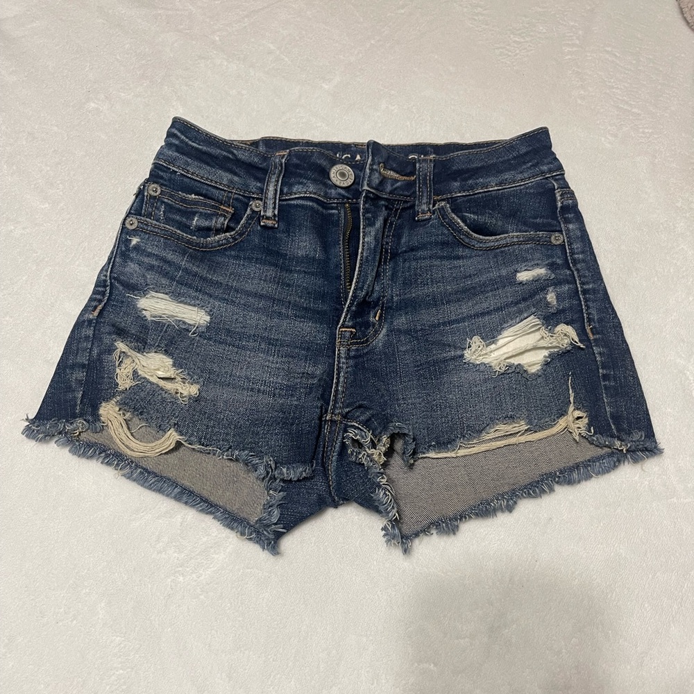 American Eagle next level stretch, high rise shortie shorts